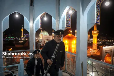 آیین سنتی نقاره نوازی سحرگاهی در حرم مطهر رضوی