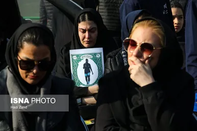 پیکر ملیکا محمدی به استادیوم آزادی رفت