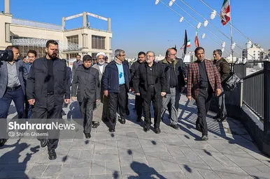 گزارش تصویری |  بازدید استاندار خراسان رضوی از پایانه مسافربری امام رضا (ع)، پروژه ایوان سلام و راه‌آهن مشهد