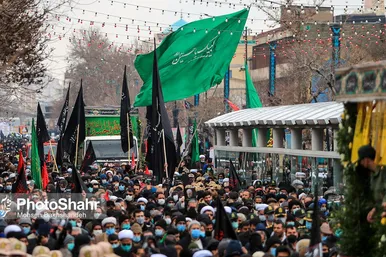 اجتماع عزاداران فاطمی و تشییع پیکر 9 شهید دفاع مقدس و مدافع حرم