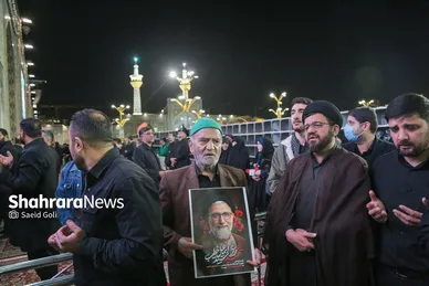گزارش تصویری | مراسم وداع با شهید مقاومت، حجت‌الاسلام سیداسماعیل خطیب در حرم مطهر رضوی