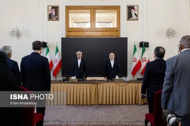 گزارش تصویری | نشست وزیر امور خارجه با سفرا و رؤسای نمایندگی‌های خارجی مقیم تهران