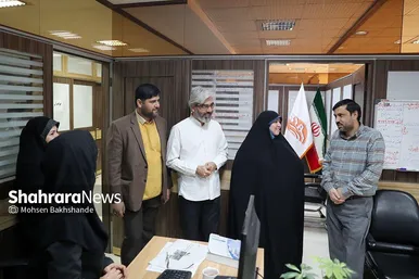 بازدید عضو شورای اسلامی شهر مشهد از موسسه فرهنگی شهرآرا