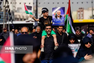 عکس‌هایی از مراسم تشییع پیکر شهید اسماعیل هنیه در تهران - ۱