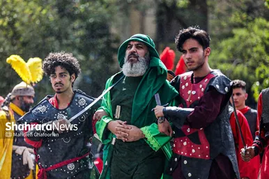 آیین تعزیه خوانی و خیمه سوزان عاشورا در محله دندانپزشکان مشهد