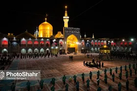 ویدئو| حضور رييس جمهور در چايخانه امام حسن مجتبی(ع) حرم مطهر رضوی
