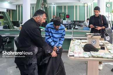 بازگشت سارق مسلح بانک سپه شعبه سعدآباد مشهد به محل سرقت
