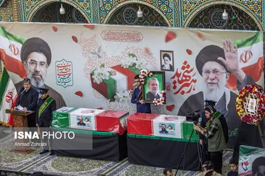 گزارش تصویری | تشییع پیکر شهید «علی لاریجانی» و «مرتضی لاریجانی» - قم