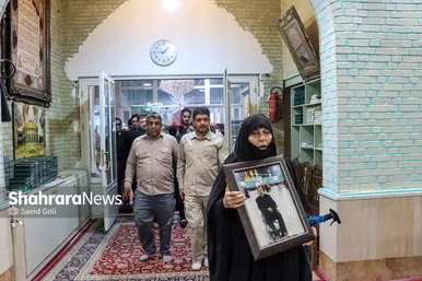 تشییع پیکر جانباز شهید عباس معروفی در مشهد