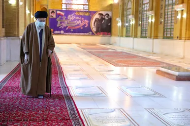 حضور رهبر معظم انقلاب در مرقد مطهر امام خمینی(ره) و گلزار شهیدان
