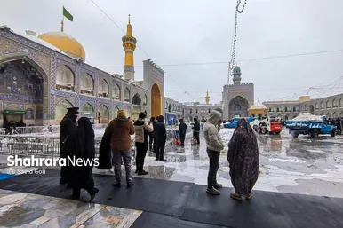 گزارش تصویری | بارش برف در مشهد