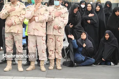 تشییع شهید مرزبانی «معین قدمیاری» در مشهد