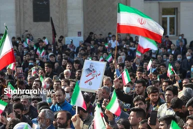 تشییع پیکر دو دانشجوی شهید حافظ امنیت در دانشگاه فردوسی