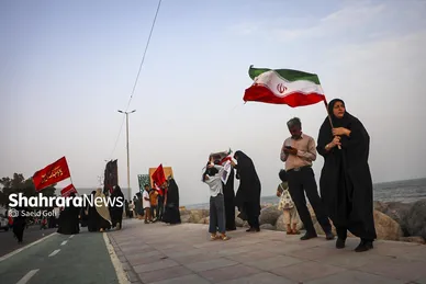 گزارش تصویری | زنجیره ۵ کیلومتری جان‌فدایان ایران در سواحل بندرعباس