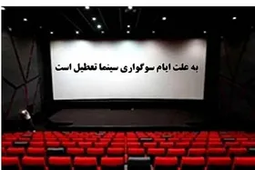 سینما&zwnj;های کشور ۱۴ و ۱۵ خرداد ۱۴۰۳ تعطیل است