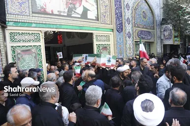 گزارش تصویری | مراسم تشییع پیکر مطهر ۳ شهید در مشهد
