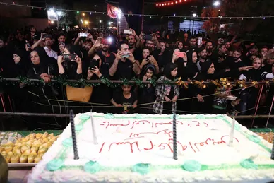 آیین سینی گردانی حضرت قاسم علیه السلام در شب هشتم محرم
