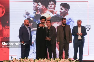 مراسم بدرقه تیم ملی فوتسال افغانستان در مشهد با حضور خداداد عزیزی