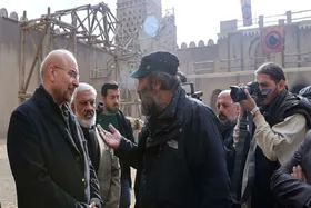 بازدید قالیباف از پشت&zwnj;صحنه سریال&zwnj;های سلمان فارسی و موسی کلیم&zwnj;الله