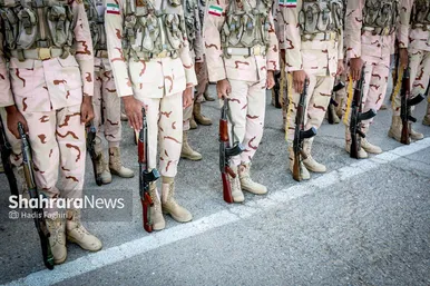 عکس | صبحگاه مشترک نیروهای مسلح استان خراسان رضوی