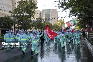 گزارش تصویری | آیین اذن خدمت کاروان خدام الحسین (ع) شهرداری مشهد