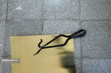 قیچی برش ورق برنج 