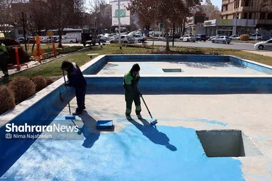 رنگ بهار در خیابان‌های مشهد