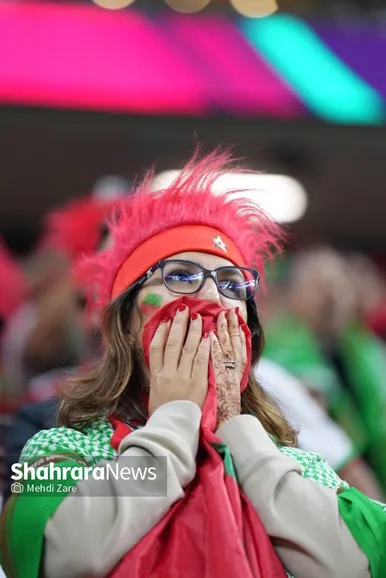 تماشاگران دیدار فرانسه و مراکش