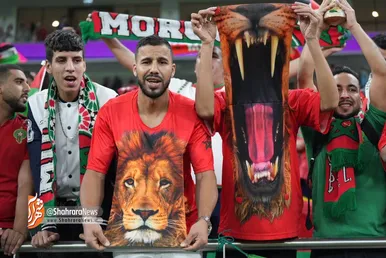 تماشاگران دیدار مراکش و پرتغال
