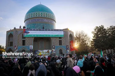 اجتماع مردمی عاشقان مبارزه با اسرائیل در مشهد