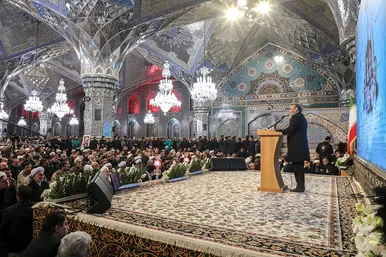 مراسم بزرگداشت شهدای خدمت در حرم مطهر رضوی