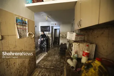 تصاویری از محله سیدی مشهد پس از سیل روز چهارشنبه