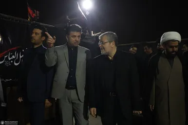 حضور شهردار مشهد و اعضای شورای شهر در مراسم عزاداری شب تاسوعای حسینی