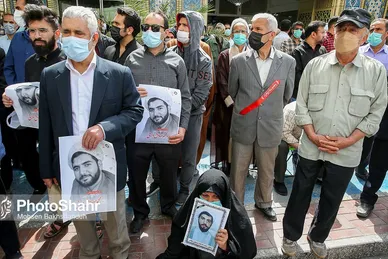 تشییع پیکر شهید حجت الاسلام دارایی در مشهد