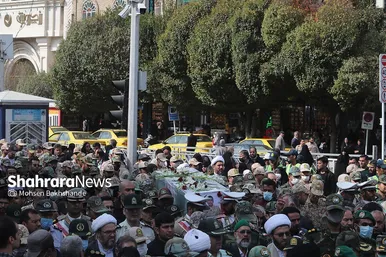 مراسم تشییع پیکر مطهر سرباز شهید «احمد لطفی» در مشهد