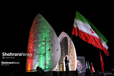 گزارش تصویری | آیین رونمایی از یادمان شهدای گمنام بوستان ملت