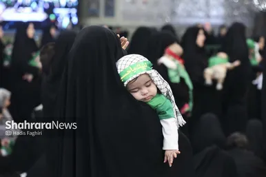 گزارش تصویری | مراسم شیرخوارگان حسینی در حرم امام‌رضا(ع)