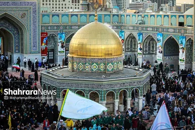 اجتماع همبستگی با جبهه مقاومت فلسطین در صحن قدس حرم مطهر رضوی