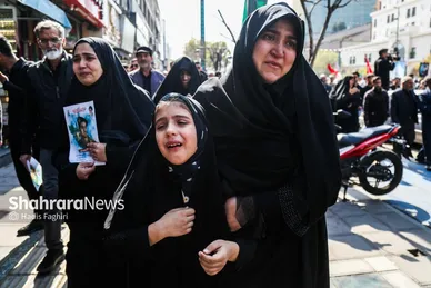 گزارش تصویری | مراسم تشییع پیکر ۴ شهید دفاع از وطن در مشهد