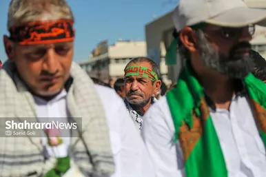 استقبال از طولانی‌ترین کاروان پیاده‌روی اربعین در مشهد مقدس