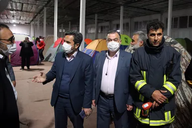 بازدید مسئولان استانی از روند اسکان مسافران نوروزی در مشهد