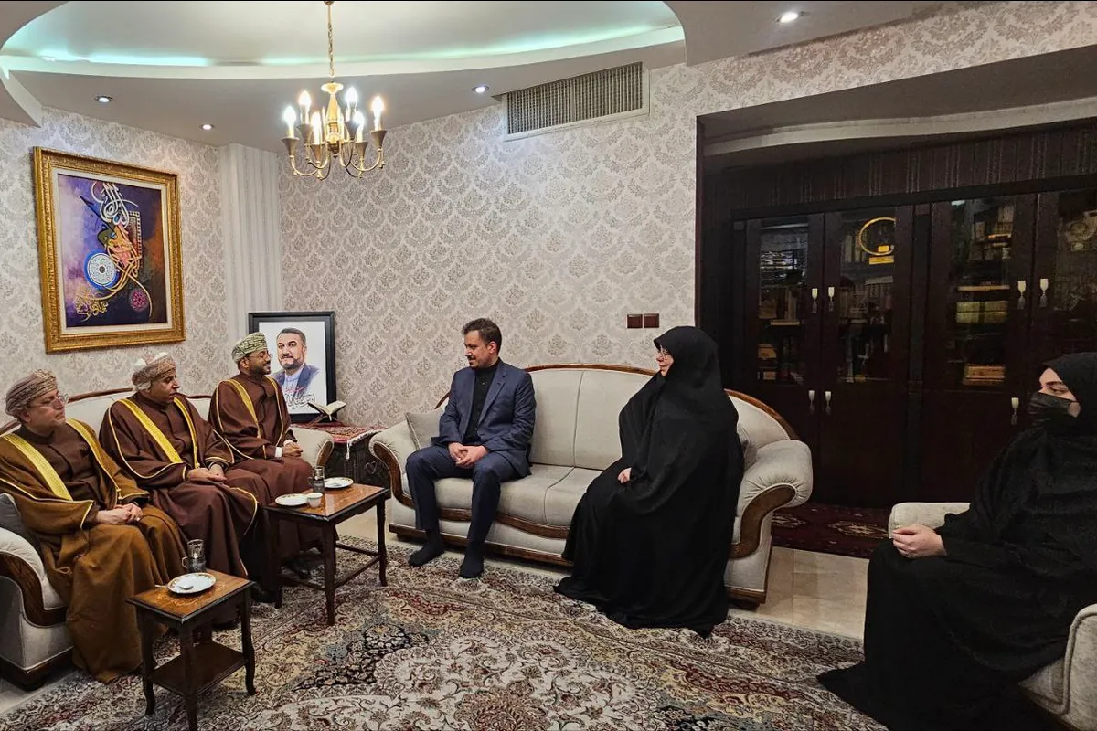 همسر شهید امیرعبداللهیان در دیدار وزیر خارجه عمان: ایشان علاقه‌مند به توسعه روابط با عمان بود + فیلم