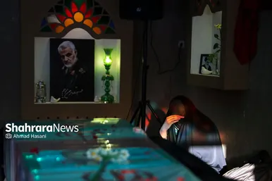 مراسم وداع با پیکر شهید مدافع حرم، محمد رضا بیات