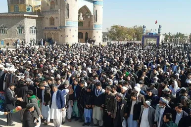 تشییع باشکوه پیکر شهدای شیعه حادثه تروریستی روز جمعه در هرات