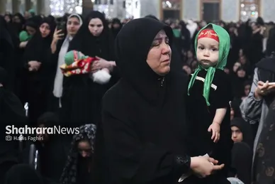 گزارش تصویری | مراسم شیرخوارگان حسینی در حرم امام‌رضا(ع)