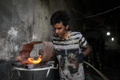 کارگاه مسگری در مشهد