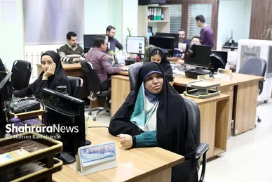 بازدید عضو شورای اسلامی شهر مشهد از موسسه فرهنگی شهرآرا