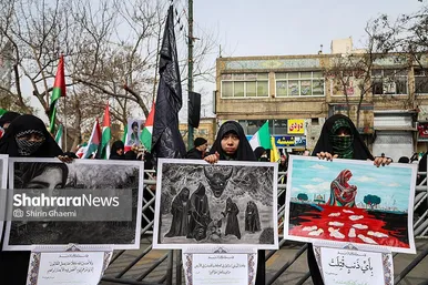 گزارش تصویری | راهپیمایی روز قدس ۱۴۰۴ در مشهد-۲