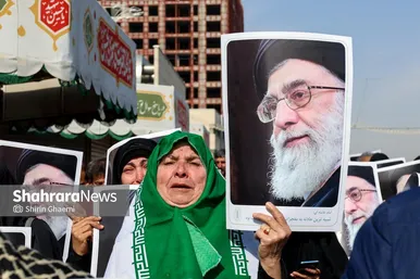 گزارش تصویری | عزاداری شهادت رهبر معظم انقلاب اسلامی در میدان شهدا مشهد