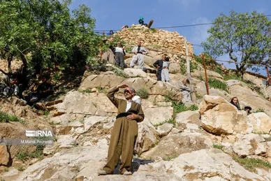 مراسم هزار دف در روستای پالنگان